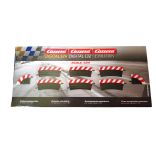 CONJUNTO CHICANE EXTERNA CURVA INCLINADA ALTA 1/30 GRAUS PARA AUTORAMA CARRERA DIGITAL 1/24 E 1/32 E EVOLUTION 20020564